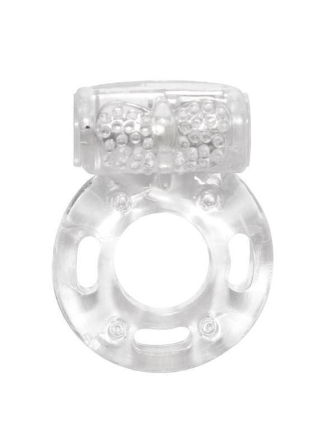 Эрекционное кольцо с вибрацией Rings Axle-pin, бесцветный