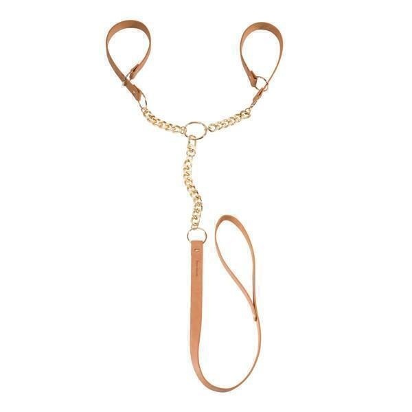 Bijoux Наручники с петлей коричневые