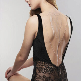 Бикини-цепочка Bijoux Magnifique Back and Cleavage Chain, серебристый
