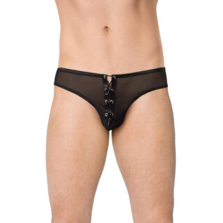 Трусы мужские на шнуровке SoftLine Collection, чёрный, M/L