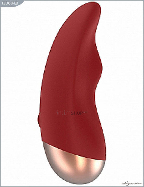 Вибратор Chic для клиторальной стимуляции, красный, 49х98 мм от IntimShop