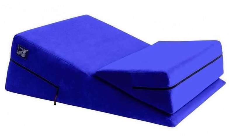 Liberator Wedge/Ramp Combo Подушка для любви комбо большая+малая, синяя микрофибра