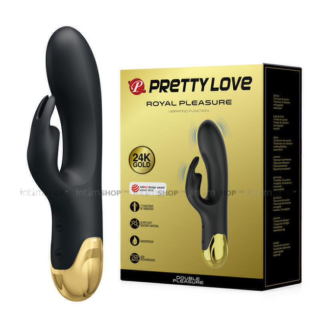 Вибратор Pretty Love Royal Pleasure, черный от IntimShop