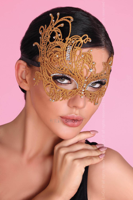 

Маски LivCo Corsetti Fashion LC 0011 mask Golden, Золотистый, One size