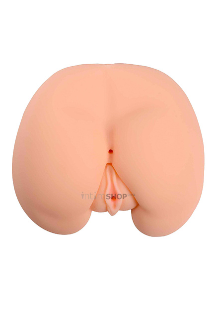 Мастурбатор реалистичный вагина+анус, XISE , TPR, телесынй, 25 см от IntimShop