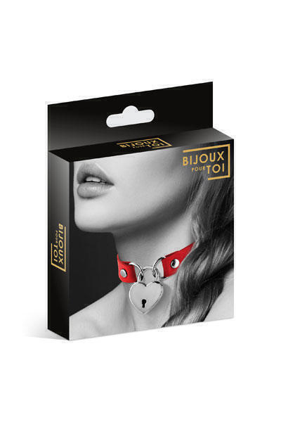 Чокер COLLIER PENDENTIF COEUR ROUGE Bijoux pour toi
