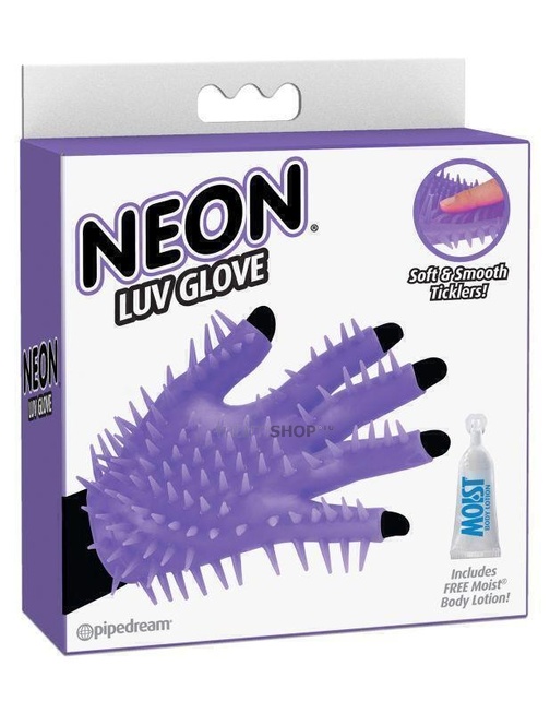 

Перчатка для чувственного массажа Pipedream Neon Luv Glove