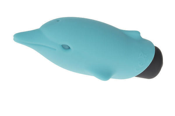 Мини-вибростимулятор Дельфин Adrien Lastic Pocket Dolphin, голубой