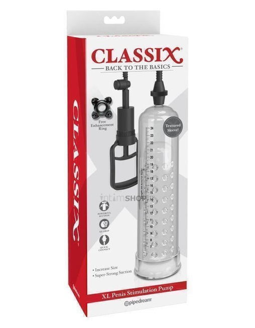 

Вакумная стимулирующая мужская помпа размер PipeDream Classix XL Penis Stimulation Pump