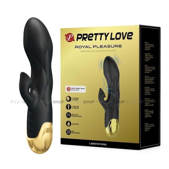 

BI-014624 / Рельефный вибромассажер с вакуумным клиторальным отростком Baile PrettyLove Liberators