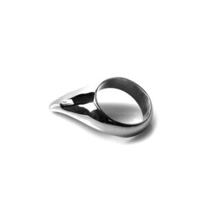 Металлическое эрекционное кольцо 45 мм Teardrop Cockring - 45 mm