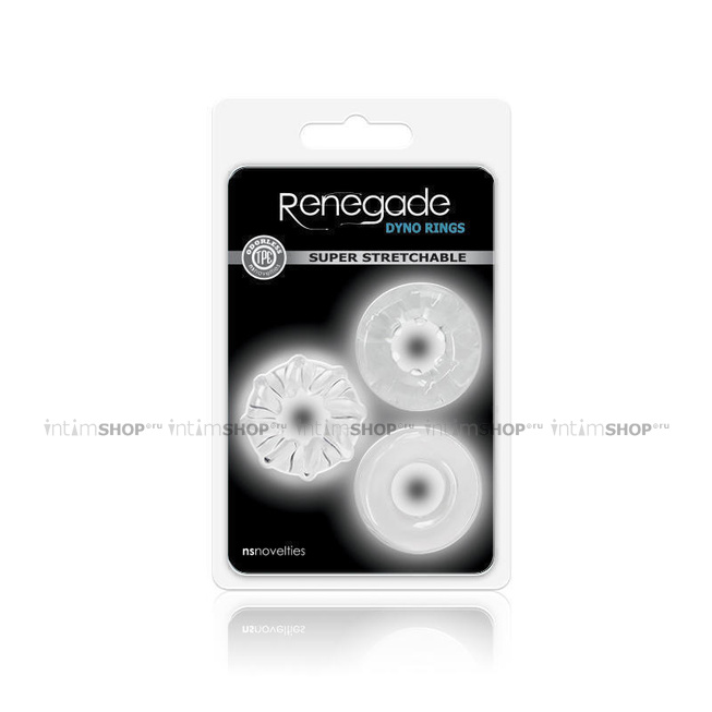 

Набор эрекционных колец Renegade - Dyno Rings - Clear 3 шт, прозрачный