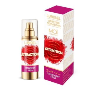 LUBIGEL Жидкий интимный гель с эффектом вибрации (клубника) INTIMATE GEL  WITH LIQUID VIBRATOR EFFECT (MAI ATTRACTION) STRAWBERR