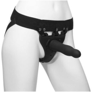 Универсальный полый вибрострапон с пультом ДУ Doc Johnson Body Extensions™ BE Aroused Black