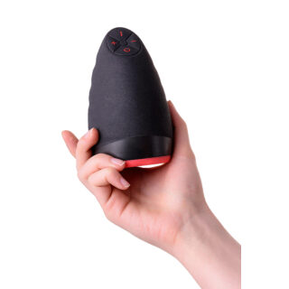 Перезаряжаемый мастурбатор Erotist Lava с подогревом, черный