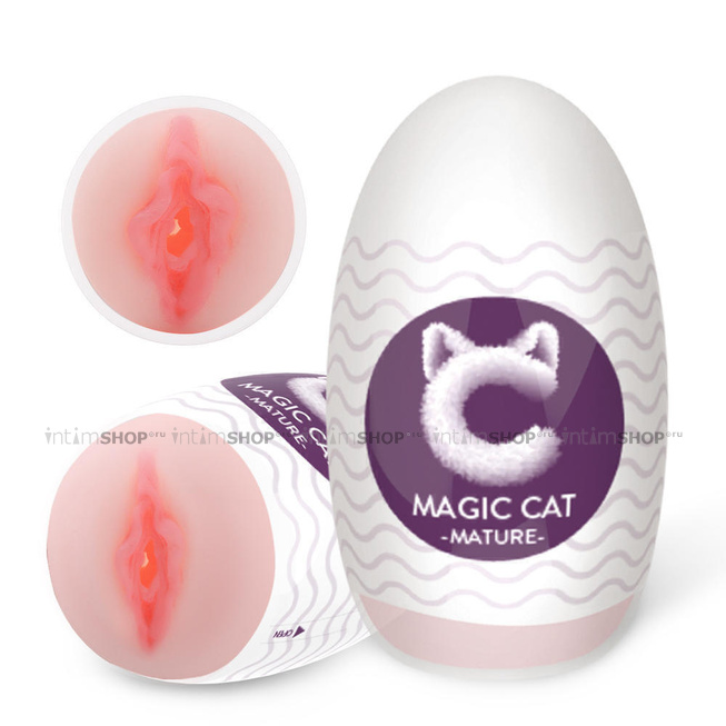 Мастурбатор-вагина Magic cat Mature, телесный