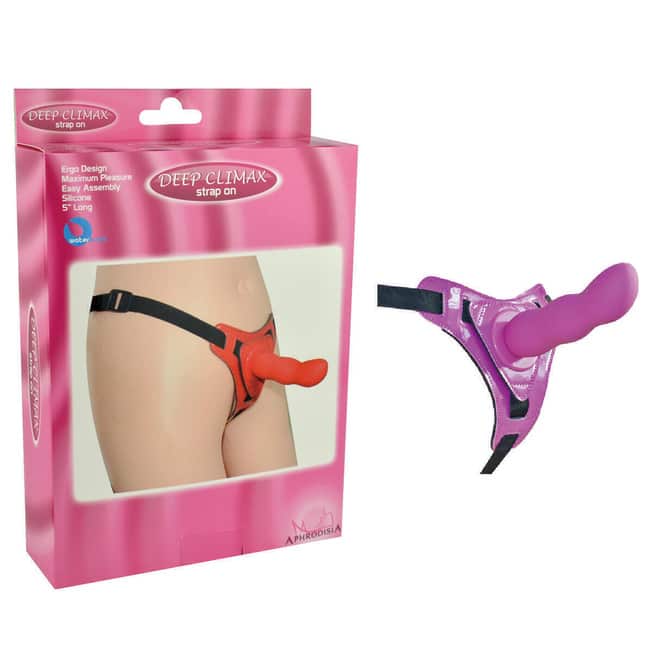 Страпон Strap-on Curved Dong Purple Aphrodisia