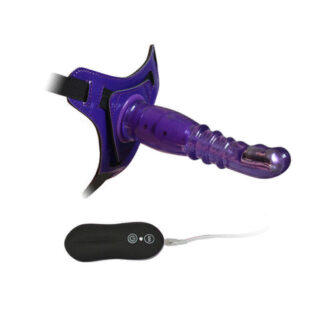 Страпон 10 Mode Vibrations 8" Harness  G spot Dong Purple Howells