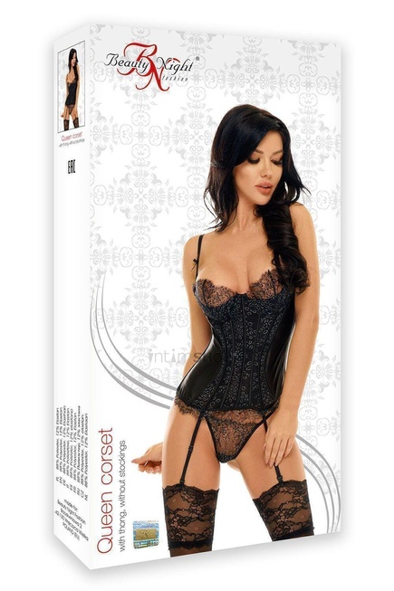 Корсеты Beauty Night Queen corset, Чёрный, S/M от IntimShop