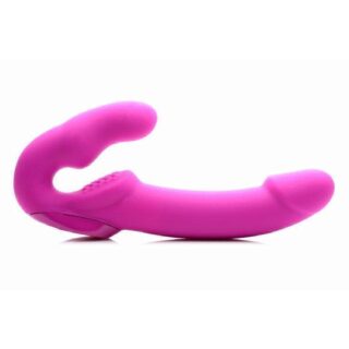 Женский страпон с вибрацией Evoke Rechargeable Vibrating Silicone Strapless Strap On, 24,7 см
