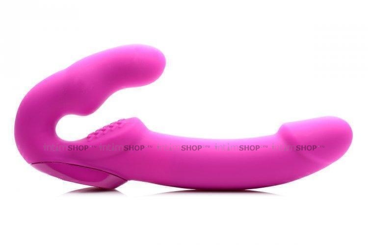 Женский страпон с вибрацией Evoke Rechargeable Vibrating Silicone Strapless Strap On, 24,7 см