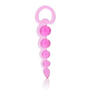 Анальная цепочка California Exotic Novelties Basic Essentials Beaded Probe, розовая