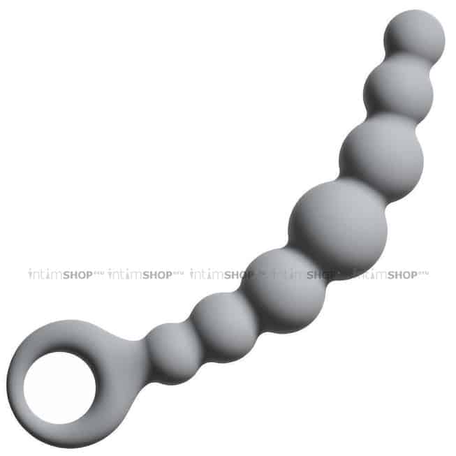 Анальная цепочка Flexible Wand, серая