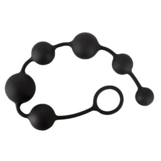Анальные шарики разного диаметра Orion Black Velvets Anal Beads, черные