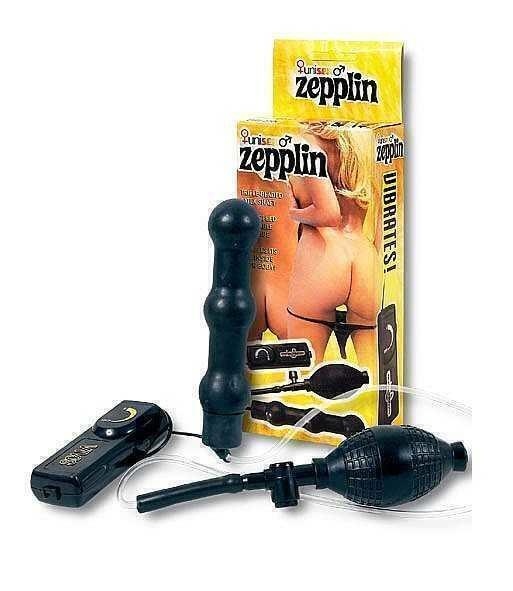 Анальная Пробка Zepplin Black Inflatable Anal Wand Seven Creations черный