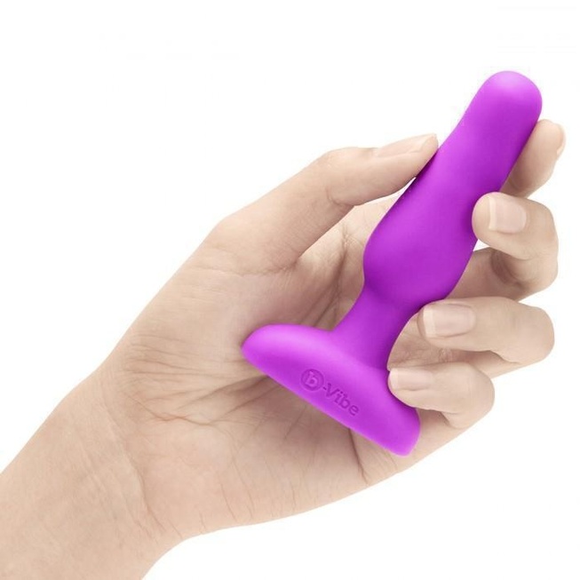 Анальная вибропробка с дистанционным управлением B Vibe Novice, розовый
