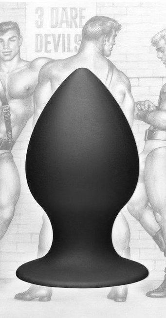 Анальная пробка Tom of Finland Large Silicone Anal Plug, черный
