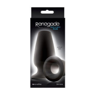 Анальная пробка с отверстием Renegade Peak A Boo NS Novelties чёрный