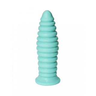 Анальная силиконовая пирамида EraSexa Relief 25.5 см, голубой