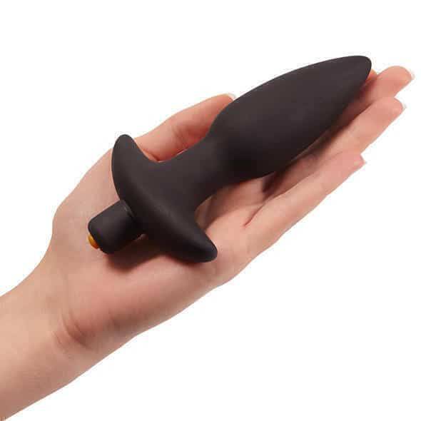 Анальная втулка с вибрацией PornHub Vibrating Butt Plug, черная