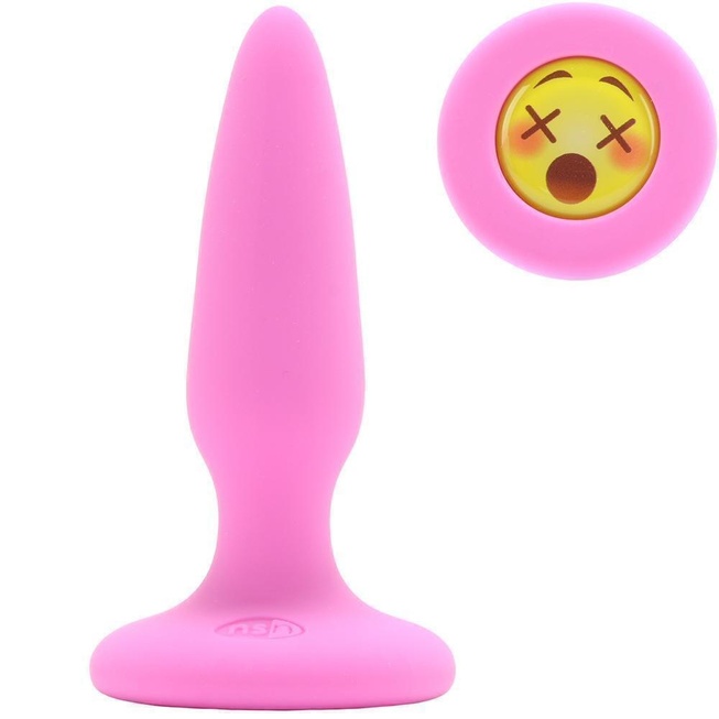 Анальный cтимулятор NS Novelties Mojis Plug WTF, розовый
