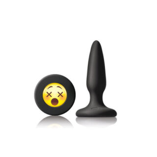 Анальный стимулятор NS Novelties Mojis Plug WTF, черный