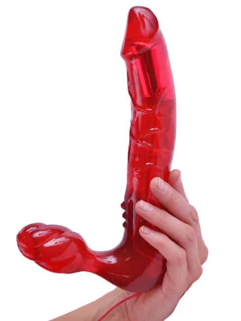 Безремневой Страпон с Вибрацией ToyJoy Bend Over Boyfriend Red