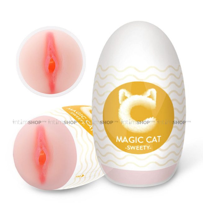 Мастурбатор-вагина Magic cat Sweety, телесный