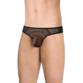 Трусы мужские со вставками из сетки  SoftLine Collection, чёрный, M/L