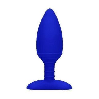Анальный стимулятор Heating Anal Butt Plug Glow Blue Shotsmedia