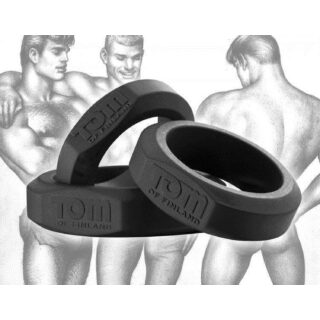 Эрекционные Кольца Tom of Finland из силикона, черный
