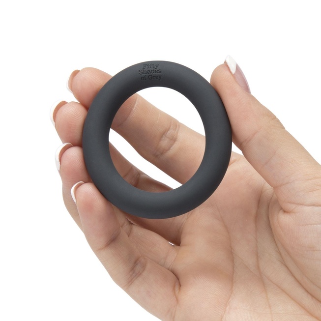 Эрекционное Кольцо A Perfect O - FIFTY SHADES OF GREY - SILICONE COCK RING, черный