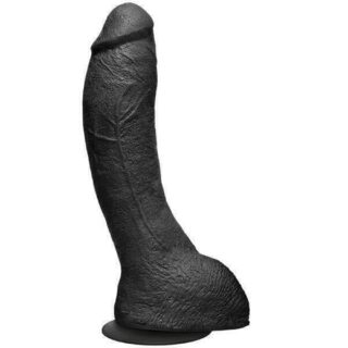 Фаллоимитатор со съёмной присоской Doc Johnson KINK - The Perfect P-Spot Cock Vac-U-Lock™ ULTRASKYN™, черный