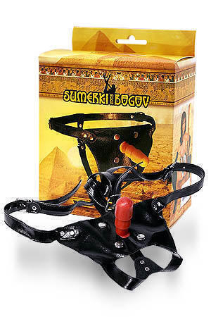 Трусики с креплением Vac-U-Lock Harness Sumerki Bogov, красный