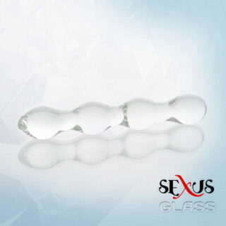 Фаллоимитатор анально вагинальный Sexus Glass, прозрачный