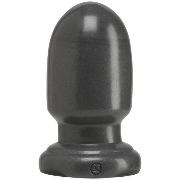 Анальная пробка Doc Johnson American Bombshell Shell Shock Small Gun Metal, черный