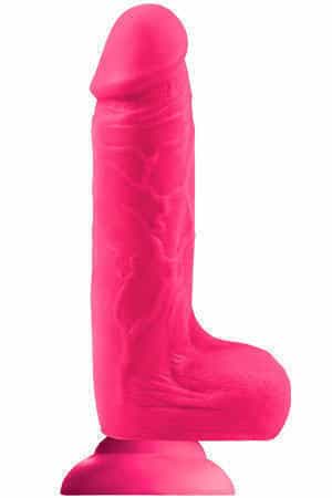 Фаллоимитатор NS novelties Colours Softies Dildo Pink на присоске розовый