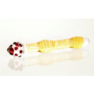 Фаллоимитатор анальный двухсторонний Sexus Glass, желтый