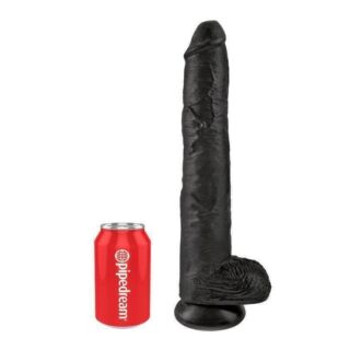 Фаллоимитатор гигант PipeDream King Cock Cock with Balls, черный