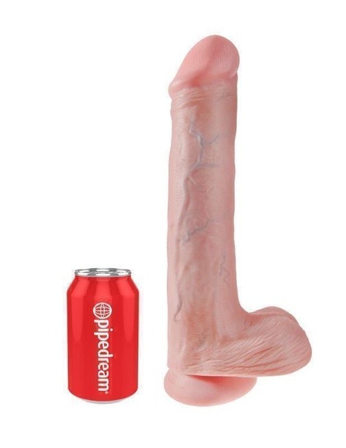 Фаллоимитатор гигант PipeDream King Cock Cock with Balls, телесный